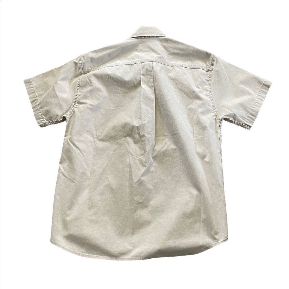 NWOT WOOLRICH Khaki Button Down Shirt Size Medium - Picture 2 of 5